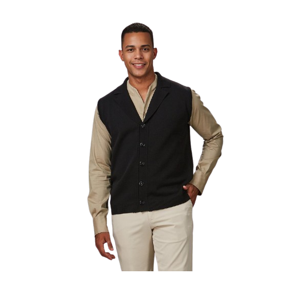 Male 10004 Gary's flap collar vest 120004 Gary's