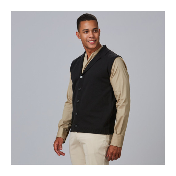 Chaleco cuello solapa abotonado hombre 120004 GARY´S