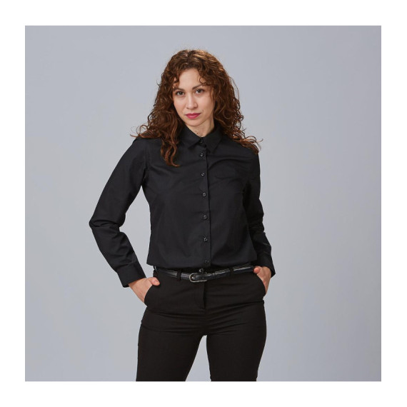Damenhemd M / L Elastan "Rote Linie" 240001 Garys