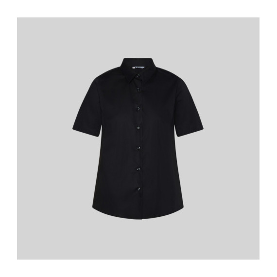 Camisa feminina m / c elastan "linha vermelha" 240003 gary's