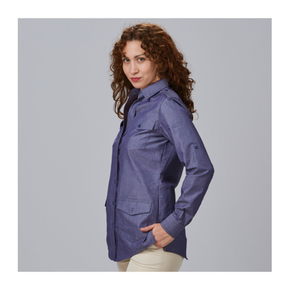 Camisa mujer manga roll up daniela 240014 GARY´S