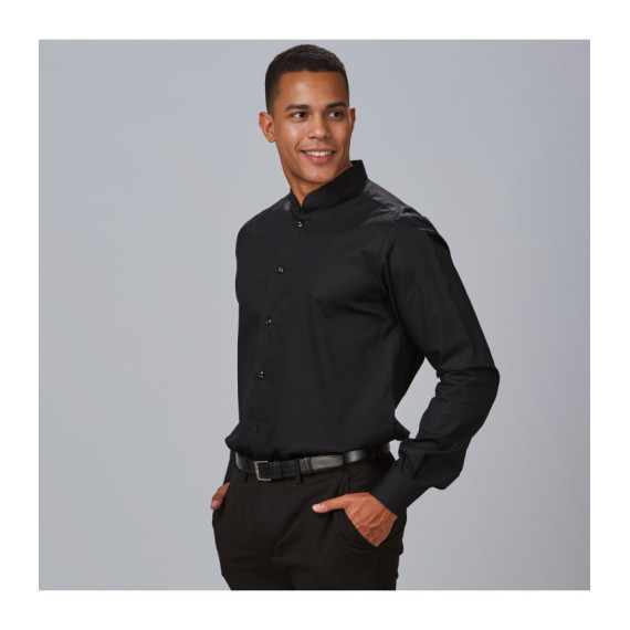 Camicia da uomo M / L C / Mao Slim Fit Elastan "Linea rossa" 260005 Gary's