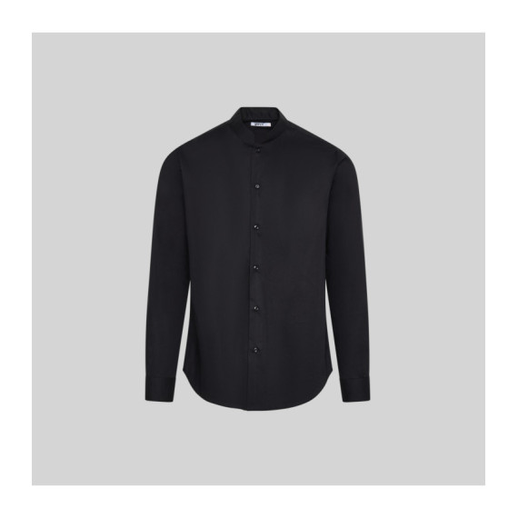 Herrenhemd M / l C / Mao Slim Fit Elastan "Rote Linie" 260005 Gary's