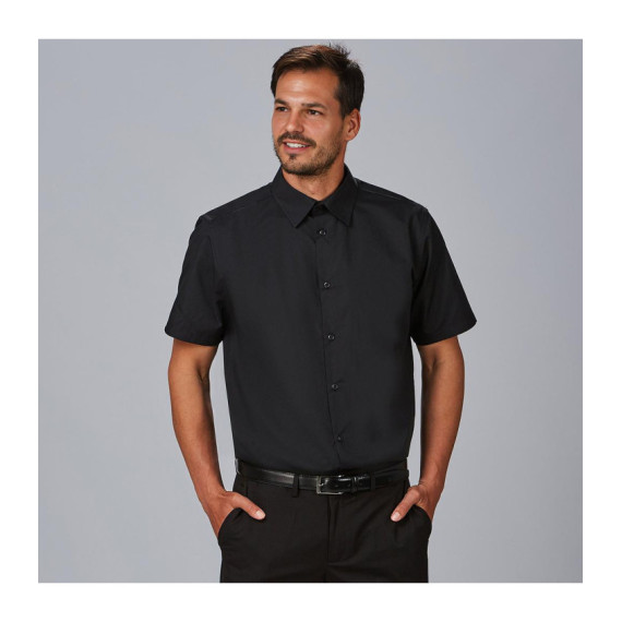 Camicia da uomo M / C Slim Fit Elastan "Linea rossa" 260006 Gary's