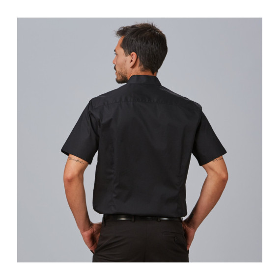 Herrenhemd M / C C / Mao Slim Fit Elastan "Rote Linie" 260007 Gary's