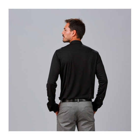 Mann-Hemd C / Mao Slim Fit Interlock Pietro 260018 Garys