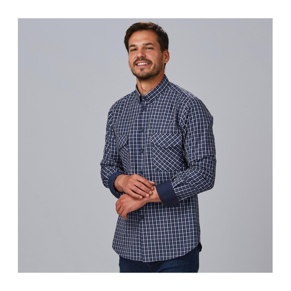 Slim fit foto camicia da uomo Fausto 260025 Gary's