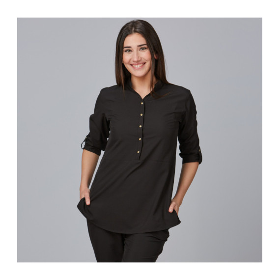 Blusa mujer cuello mao vinca 600041 GARY´S