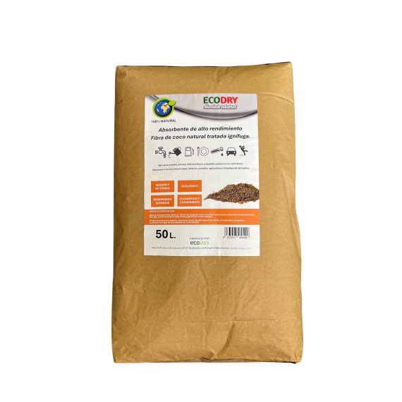 ECJass de fibra 50L industrial absorvente da ecodry