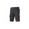 Two-tone multi-pocket Bermuda shorts with pleats and elastic waist VELILLA Series 103007