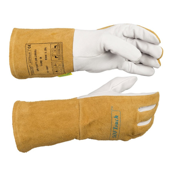 Guante soldador SOFTouch™ cuero flor cabra combinado