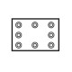 Cobertor de vidro de vidro de solda preto 174 x 234 cm ± 500 ° C