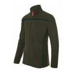 Chaqueta polar verde caza bicolor Serie P201502