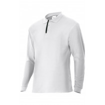 White Polo / Gray Long Sleeve Bicolor Series P105503