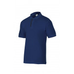 Polo blu / rosso manica corta Ricolore P105502 Series