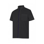 Camisa negra de manga corta Serie P531