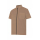Camicia a manica corta beige serie P531