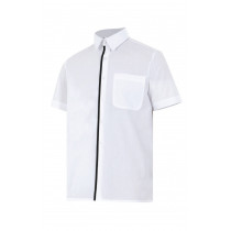 Camisa blanca de manga corta Serie P531