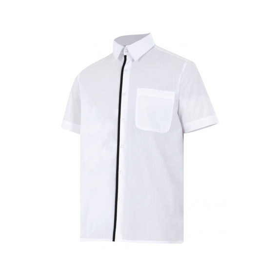 Camisa blanca de manga corta Serie P531