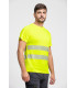High Visibility T-Shirt Short Sleeve in Microphé Polyester with Segmented Reflective Ribbons C3970