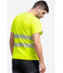 High Visibility T-Shirt Short Sleeve in Microphé Polyester with Segmented Reflective Ribbons C3970