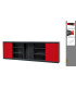 Red wall cabinet MODM1200 METALWORKS