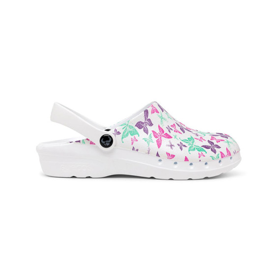 Professional clog with holes printed LIV EN 20347 ODEN PRINT CLOGS