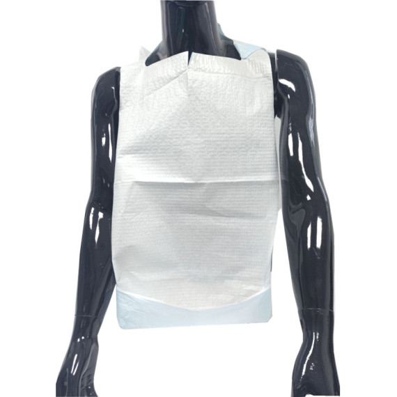 Babete descartável para adulto com bolso 35x65cm+10cm ALBA