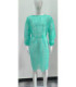 Blouse verte jetable avec poignet tricot ALBA