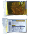 Couverture thermique en or et argent
