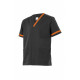 Camisola pijama negra de manga corta Serie P589