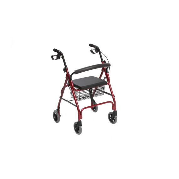 Walker com quatro rodas e freio em alças