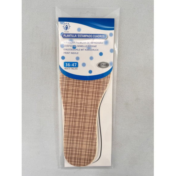 Cotton Stamped Template Latex Table Size 36-47 (1 Pair)