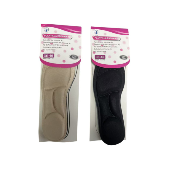 Modelo de espuma 4D para mulheres tamanho 36-40 (1 par)