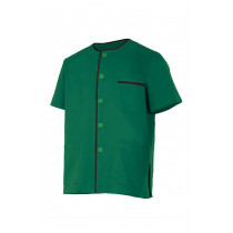 Chaqueta pijama verde de manga corta Serie P599