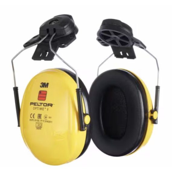 Orejeras Version Helm montiert gelb OPTIME I P3E 3M PELTOR
