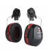 Orejeras OPTIME III com conexão para capacetes P3E preto/vermelho 3M PELTOR