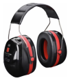 OPTIME III earmuffs headband HIVIZ P3E black/red 3M PELTOR