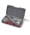 Jogo de chaves de soquete Mecca Pro 1/2", 6 pontos 34 peças T1234 TENG TOOLS