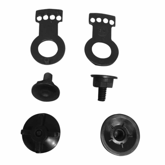 Conjunto para suspensão de parafuso articulado, porca e anel de safetap