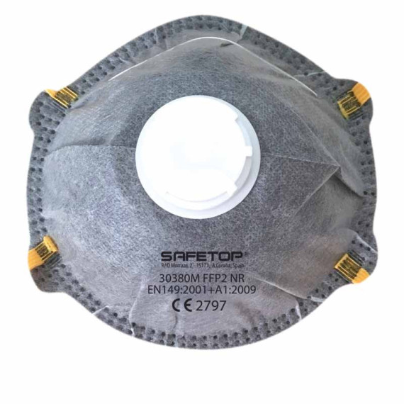 Mask with active carbon and FFP2 valve NR Emé Safetop Series
