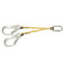 Double corde sans absorbeur, 1,5 m avec crochets de sauvetage de 54 mm