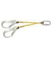Double rope without absorber, 1.5 m with 54 mm Safetop hooks