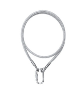 Cable conector de acero 8 mm diámetro con mosquetón SAFETOP