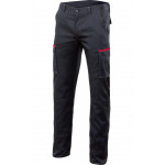 Pantaloni neri multi-roll combinati Slim Fit Velilla Serie P103002S