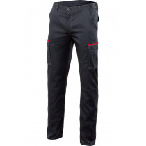 Pantaloni neri multi-roll combinati Slim Fit Velilla Serie P103002S