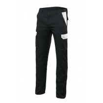 Pantalon negro stretch bicolor multibolsillos Serie PT103002S