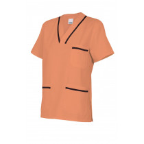 Camisola pijama naranja clara de manga corta Serie B589
