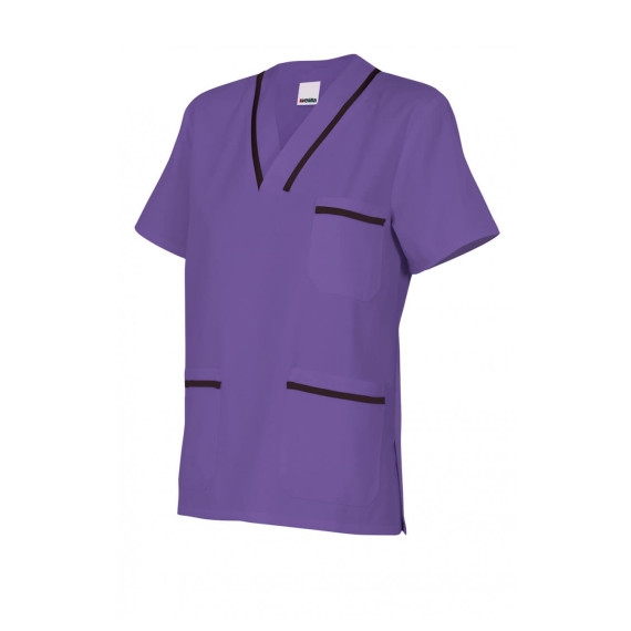 Camisola pijama morada de manga corta Serie B589