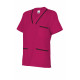 Camisola pijama burdeos de manga corta Serie B589